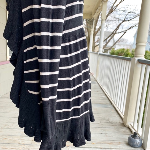 White House Black Market Long Striped Cardigan - Picture 7 of 8